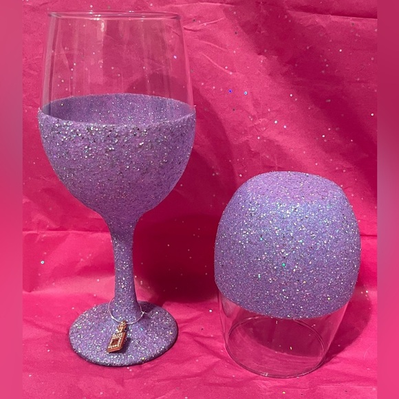 Purple Wine Glass Set - Picture 1 of 6